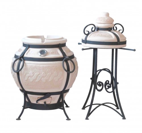 детальное фото тандыр большой комфорт (с подставкой и термометром) в интернет-магазине Дачный Эксперт